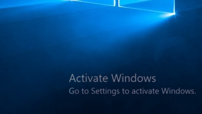 Activate Windows 10 - Cara Menghilangkan Activate Windows 10
